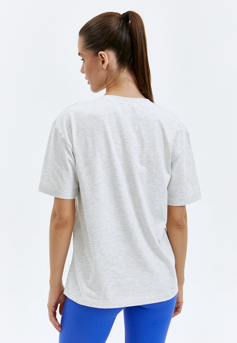 Футболка с геометрическим принтом BeSelf серая