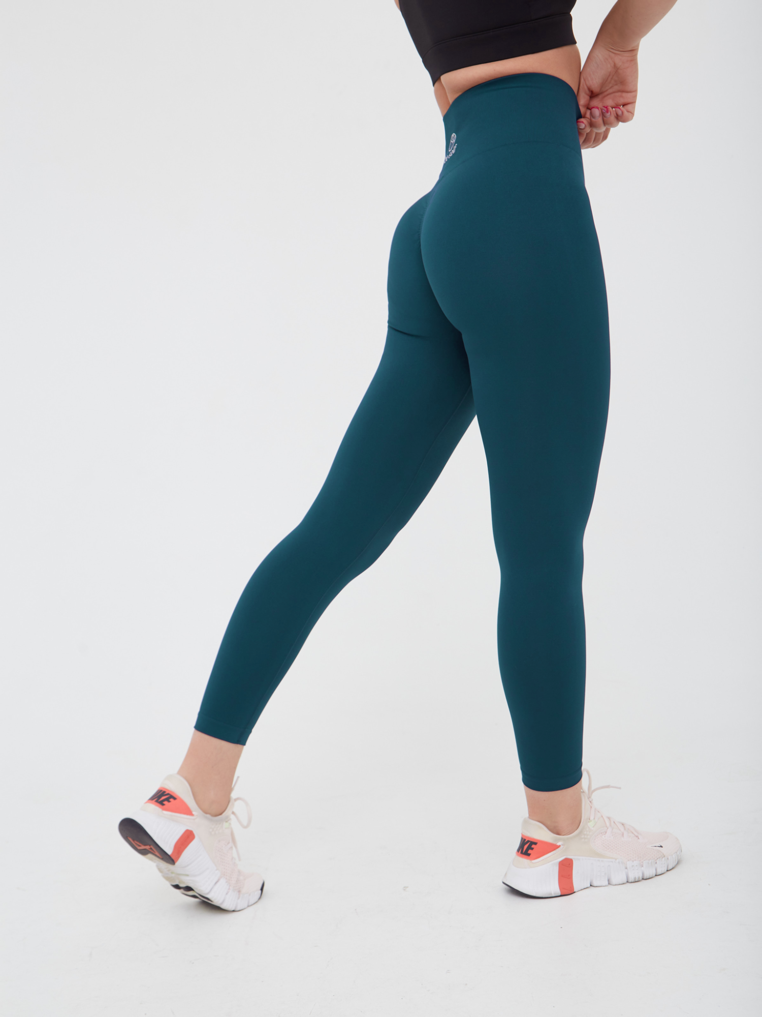 Лосины SEAMLESS PUSH-UP морская волна