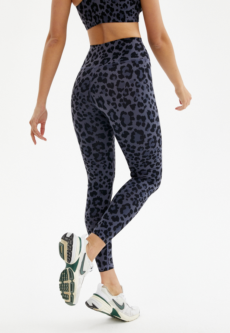 Лосины FAUNA серый леопард