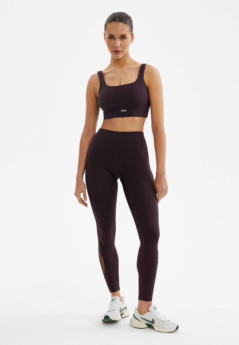 Лосины WAVE темно-сливовые