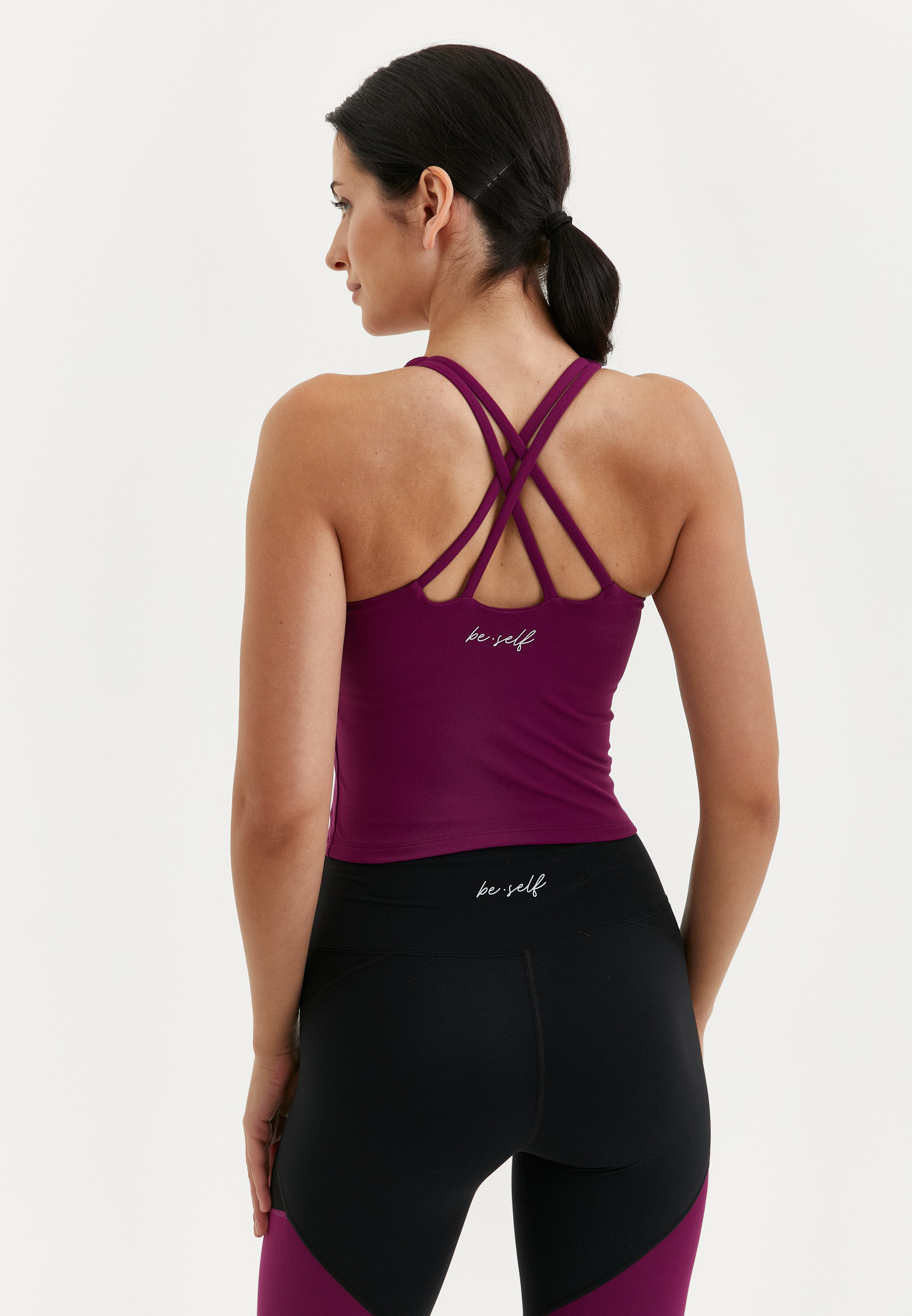 Майка с чашками MOTION винная