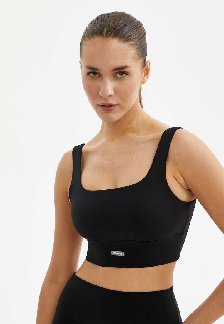 Топ-бра WAVE черный