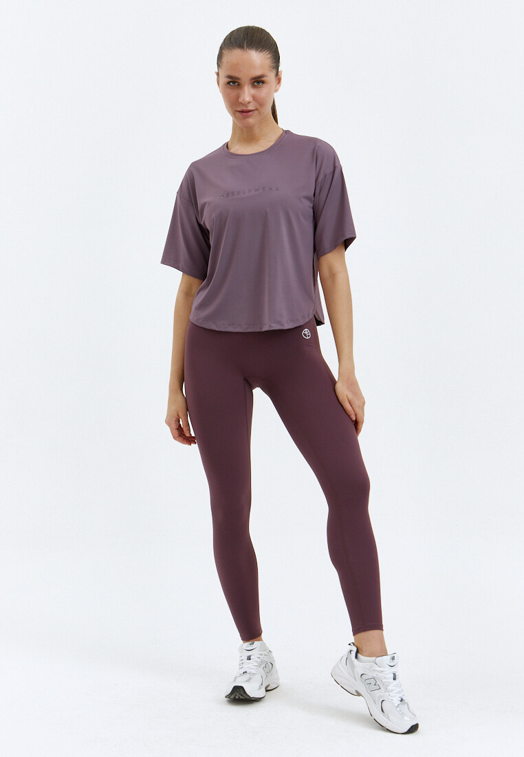 Футболка SATIN BASE сливовая