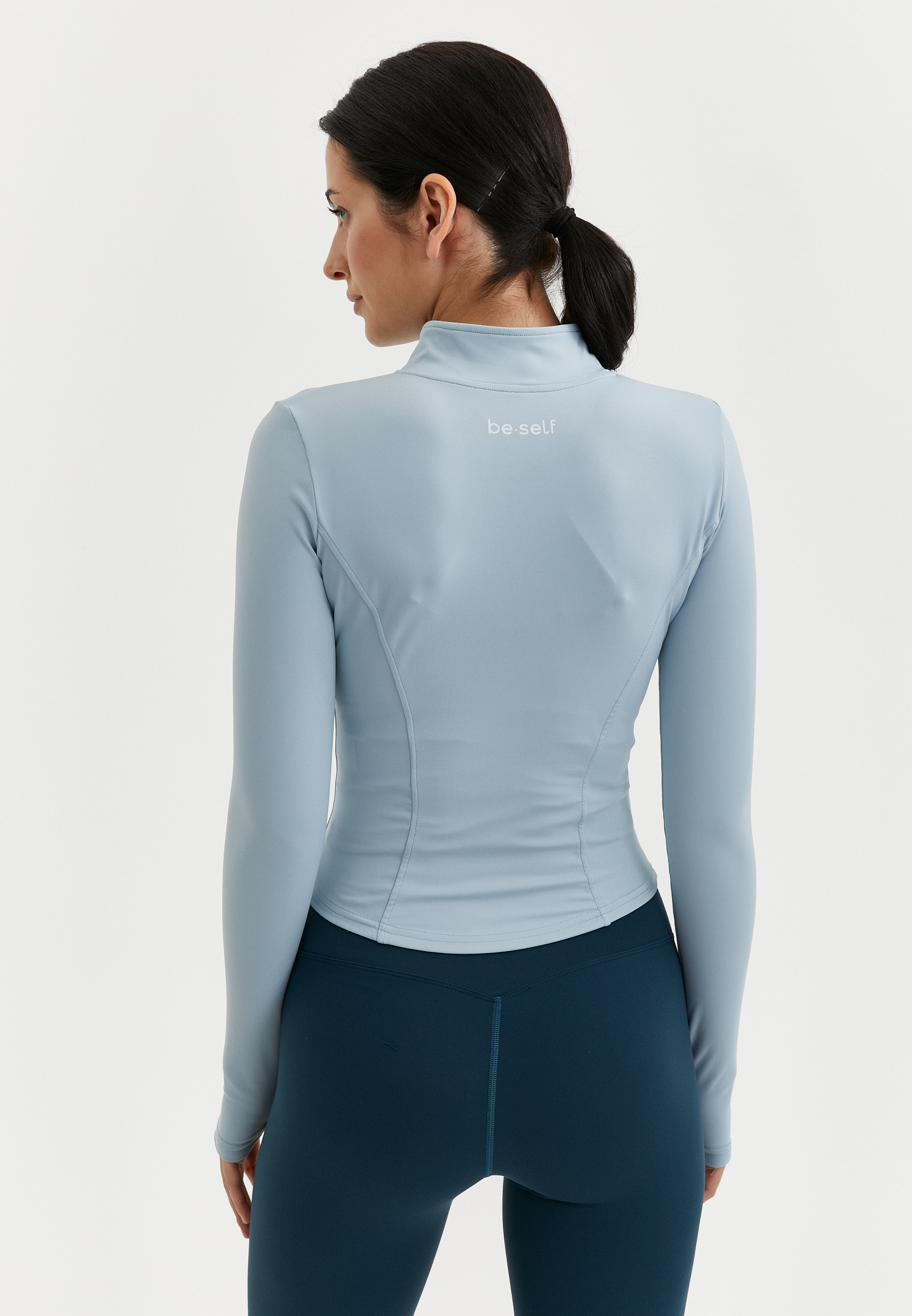 Кофта на молнии ACTIVE нежно-голубая