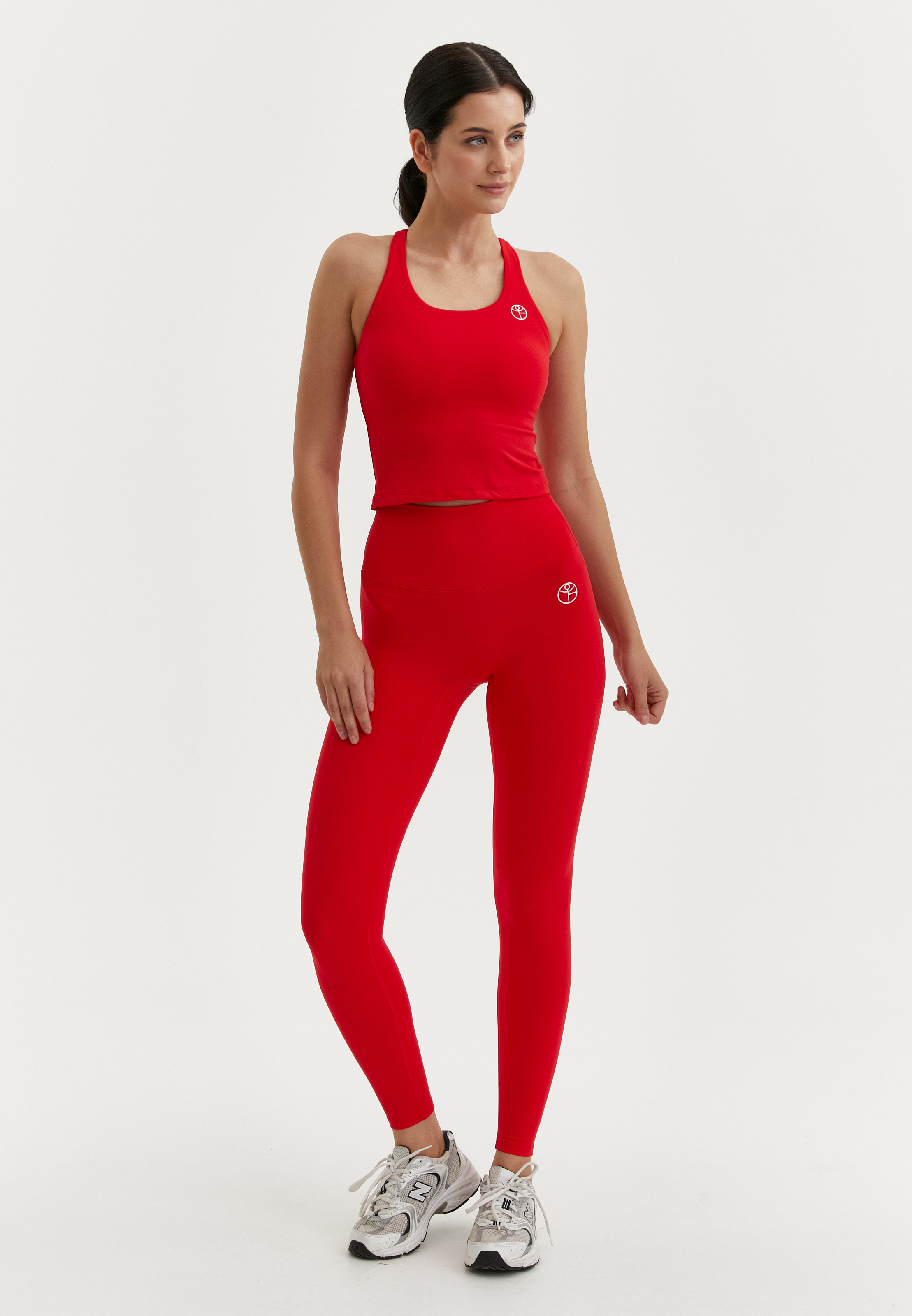 Майка с чашками MOTION красная