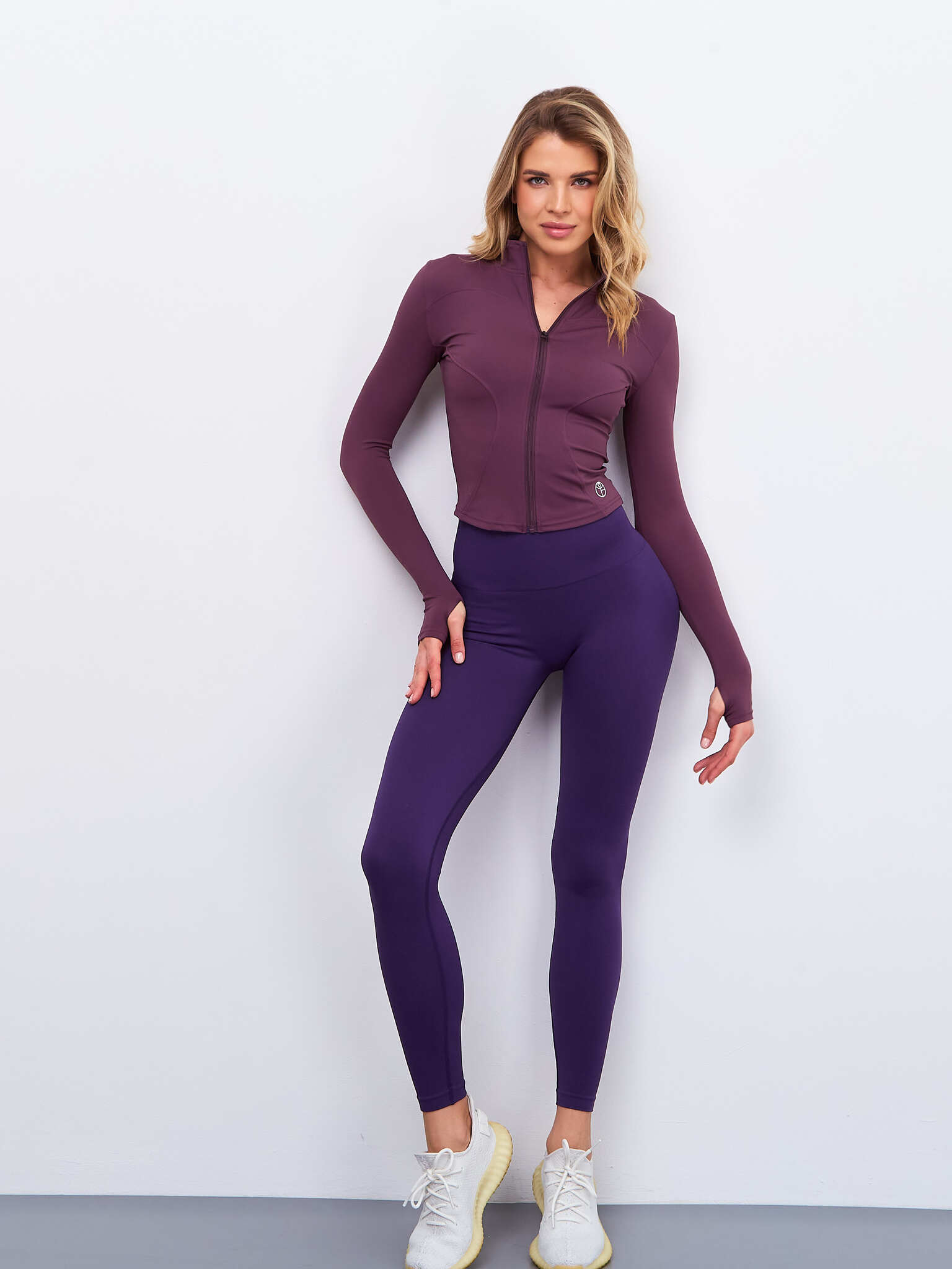 Кофта на молнии ACTIVE сливовая