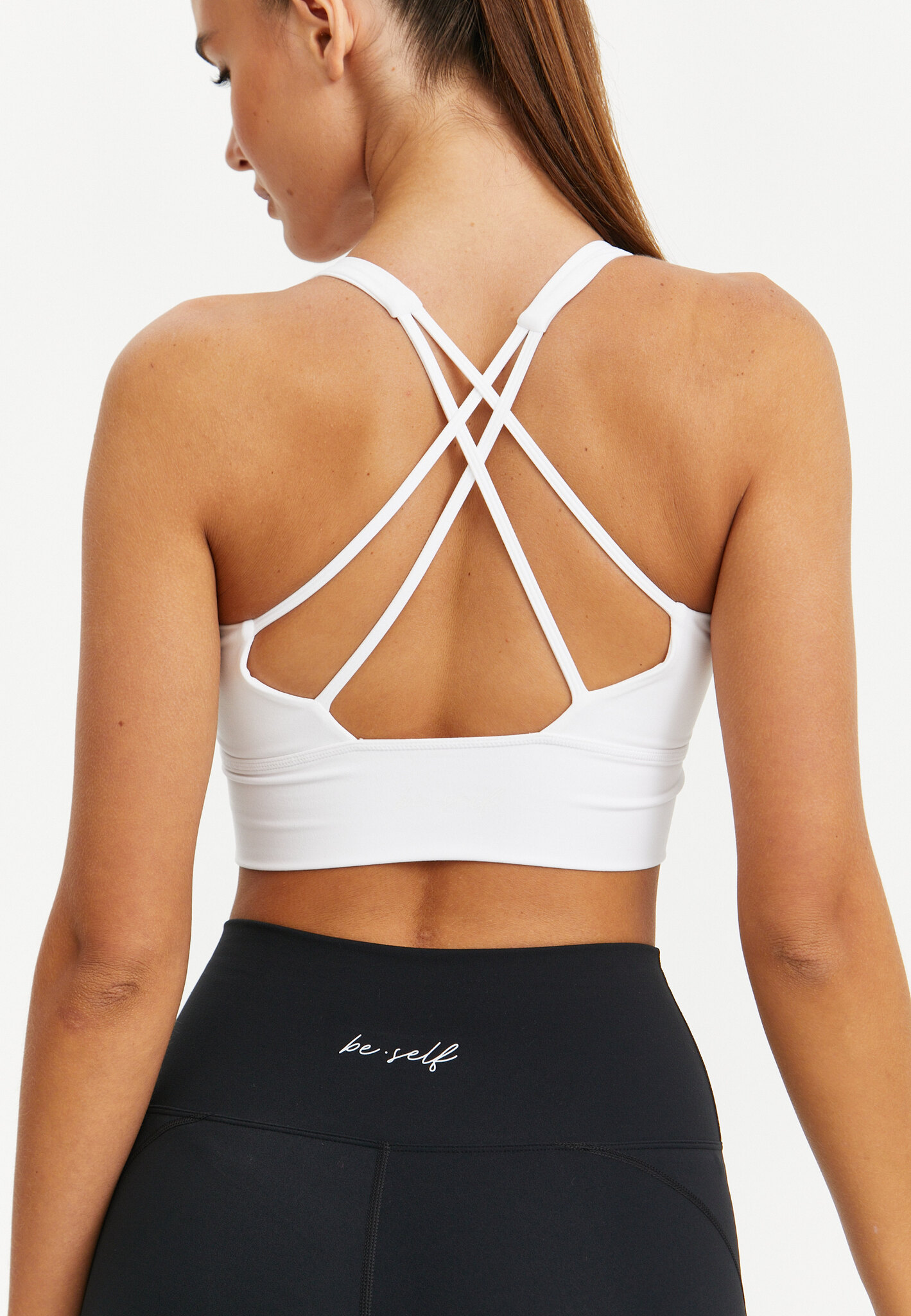 Топ-бра удлиненный MOTION белый