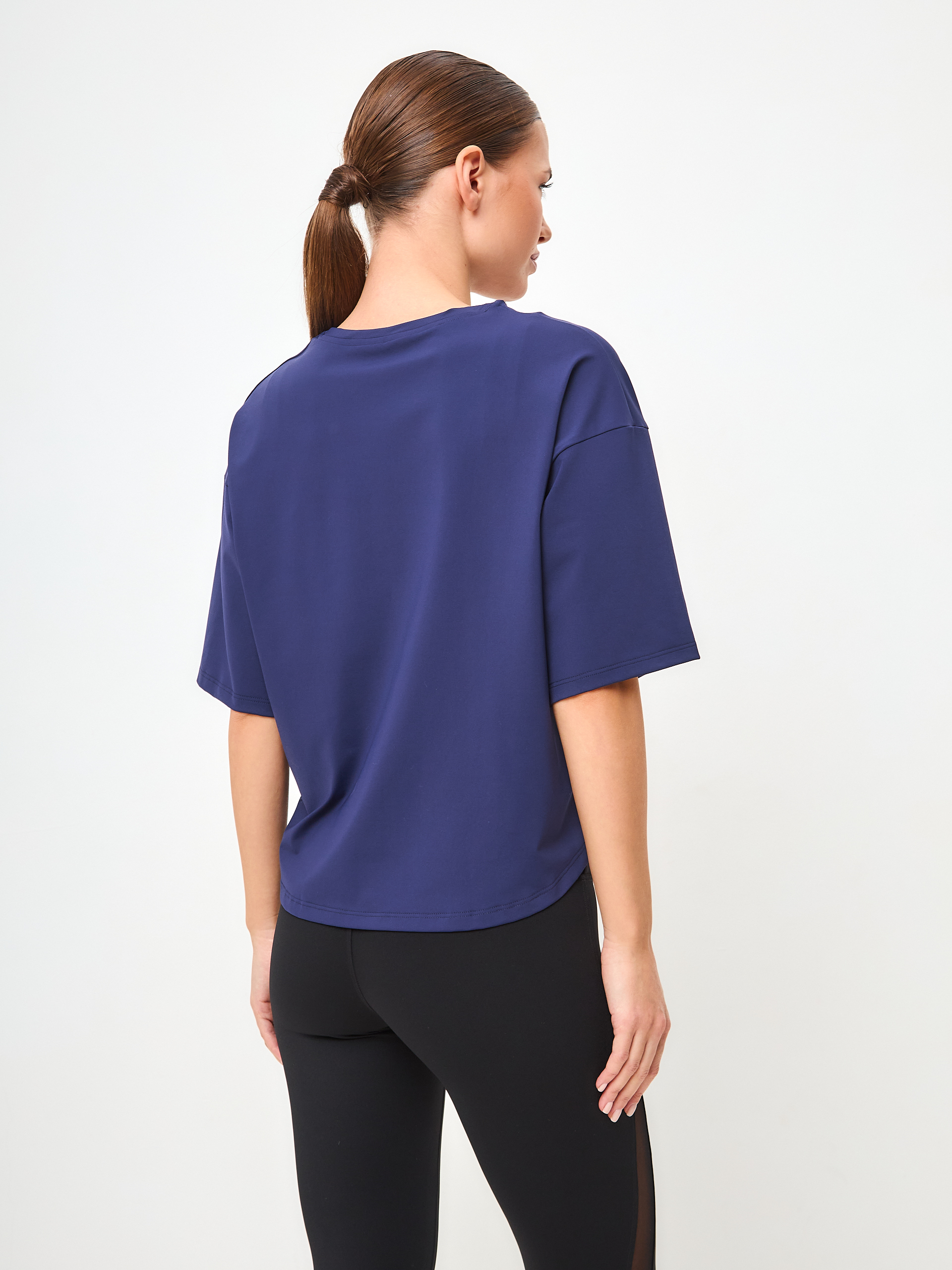 Футболка SATIN BASE темно-синяя