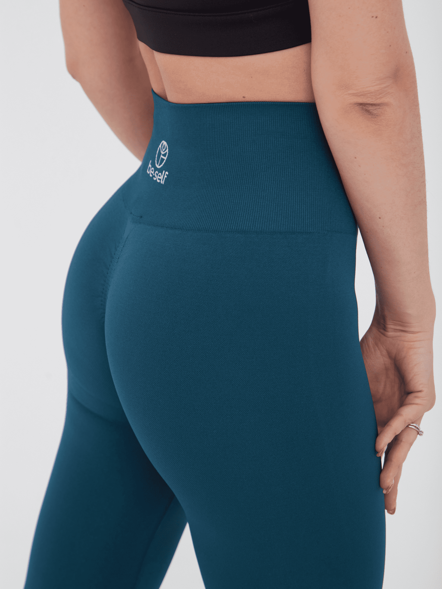 Лосины SEAMLESS PUSH-UP морская волна