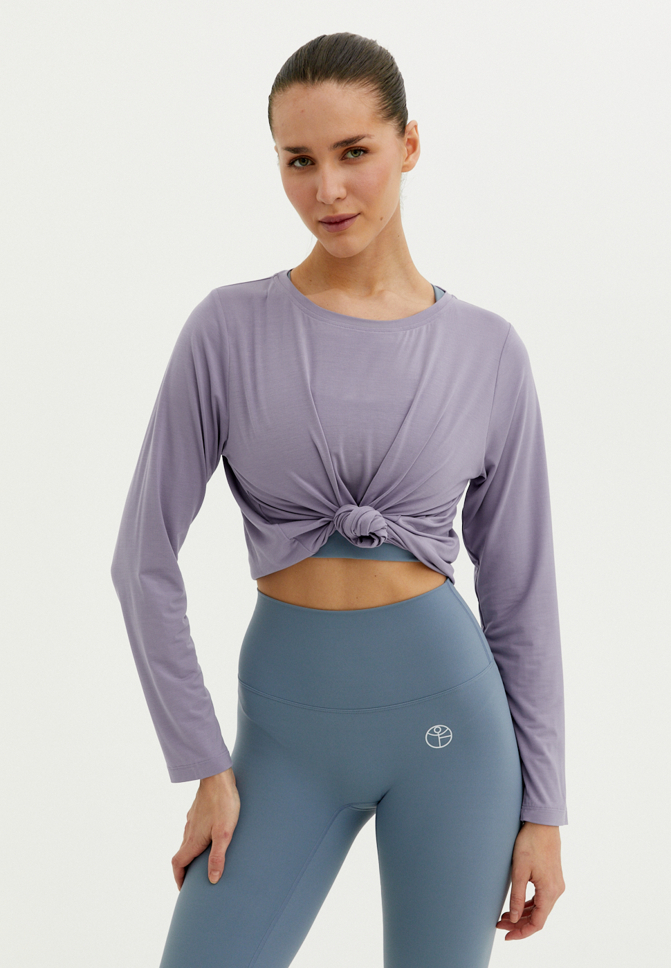 Лонгслив MODAL пыльно-фиолетовый