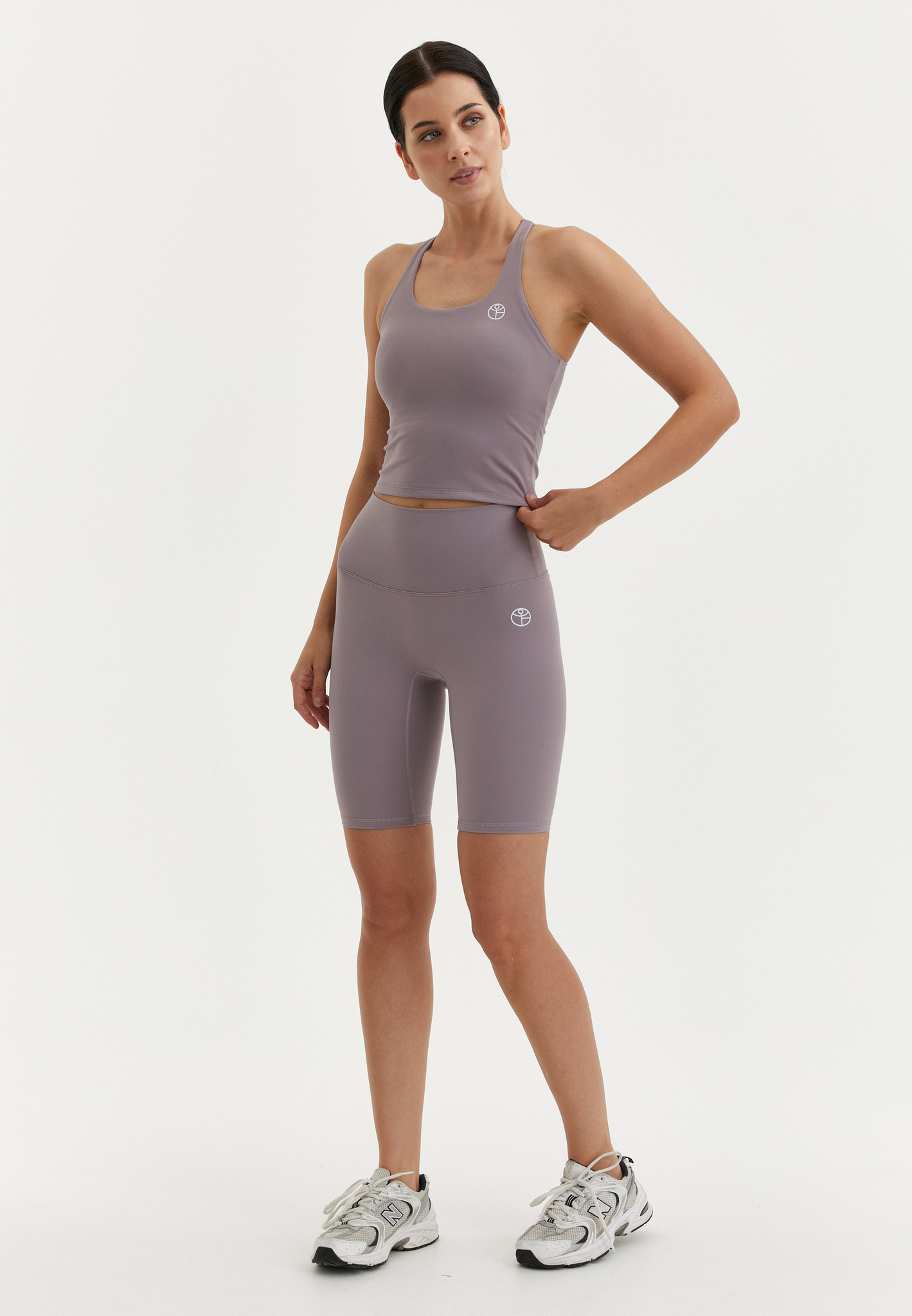 Майка с чашками MOTION бледно-сиреневая