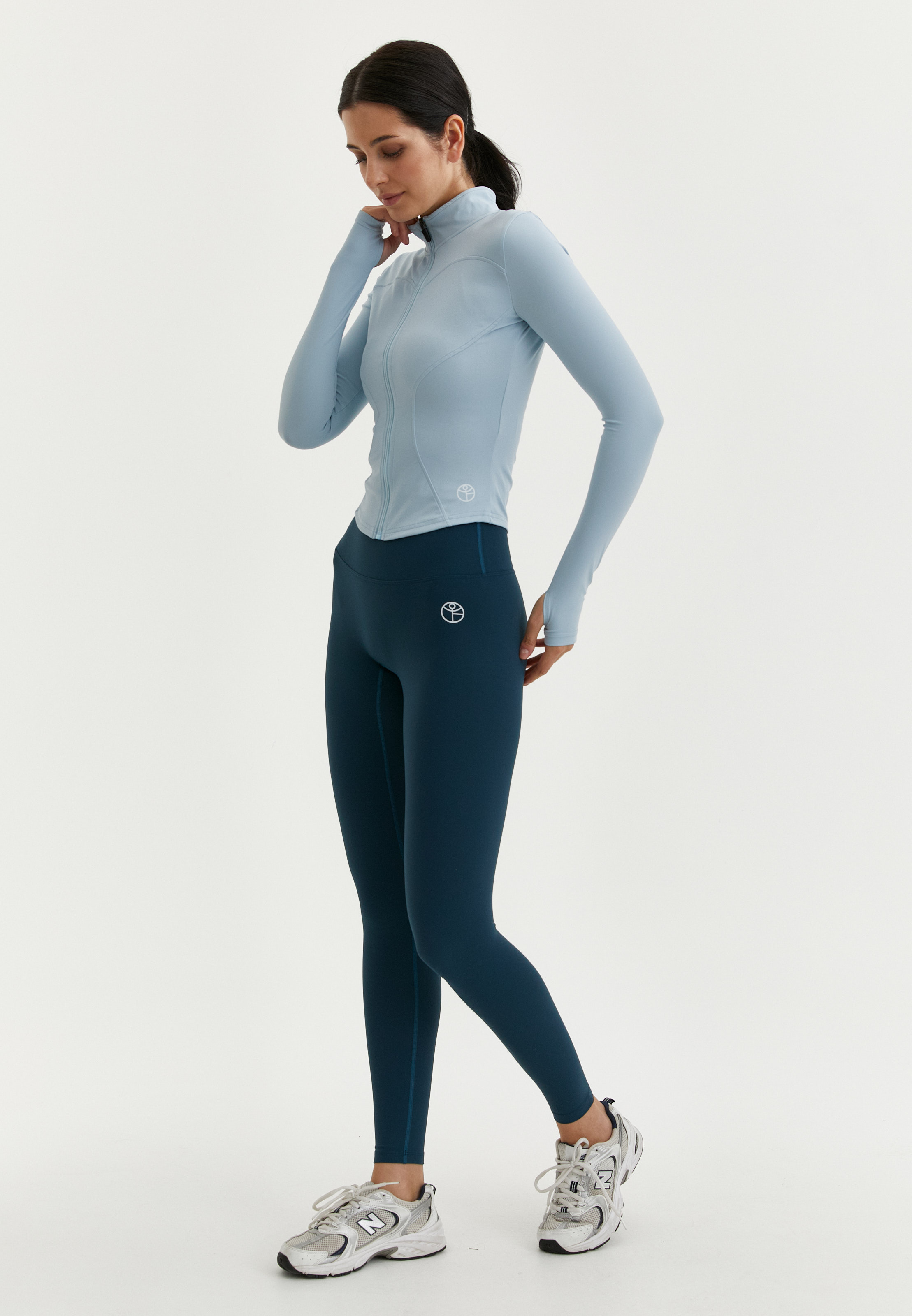 Кофта на молнии ACTIVE нежно-голубая