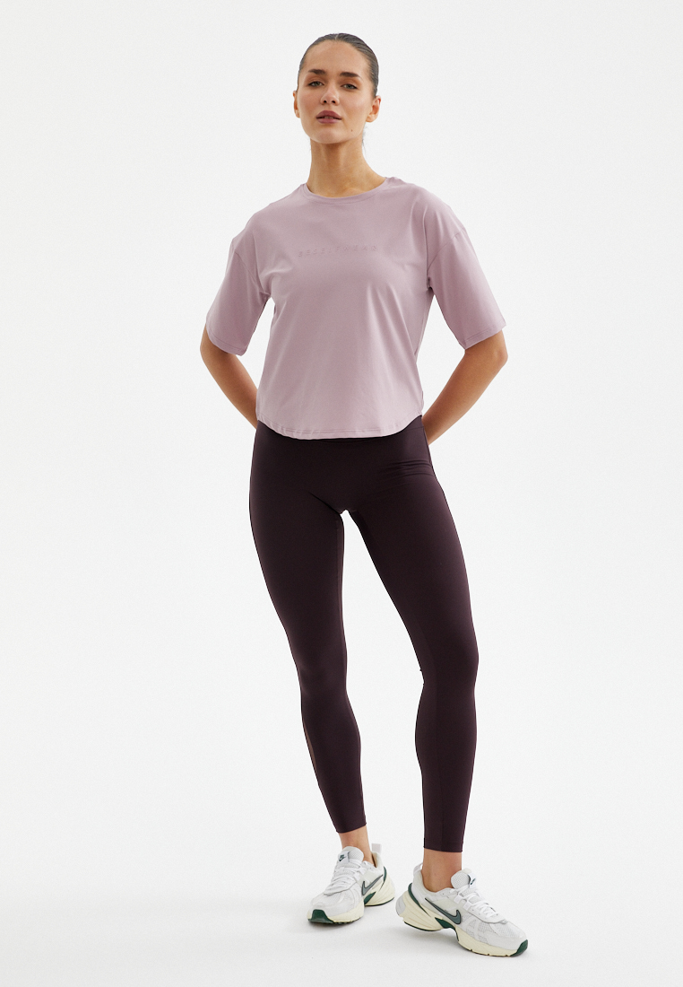 Футболка SATIN BASE бледно-розовая