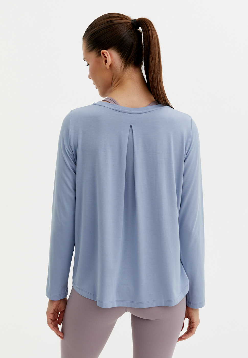 Лонгслив MODAL серо-голубой