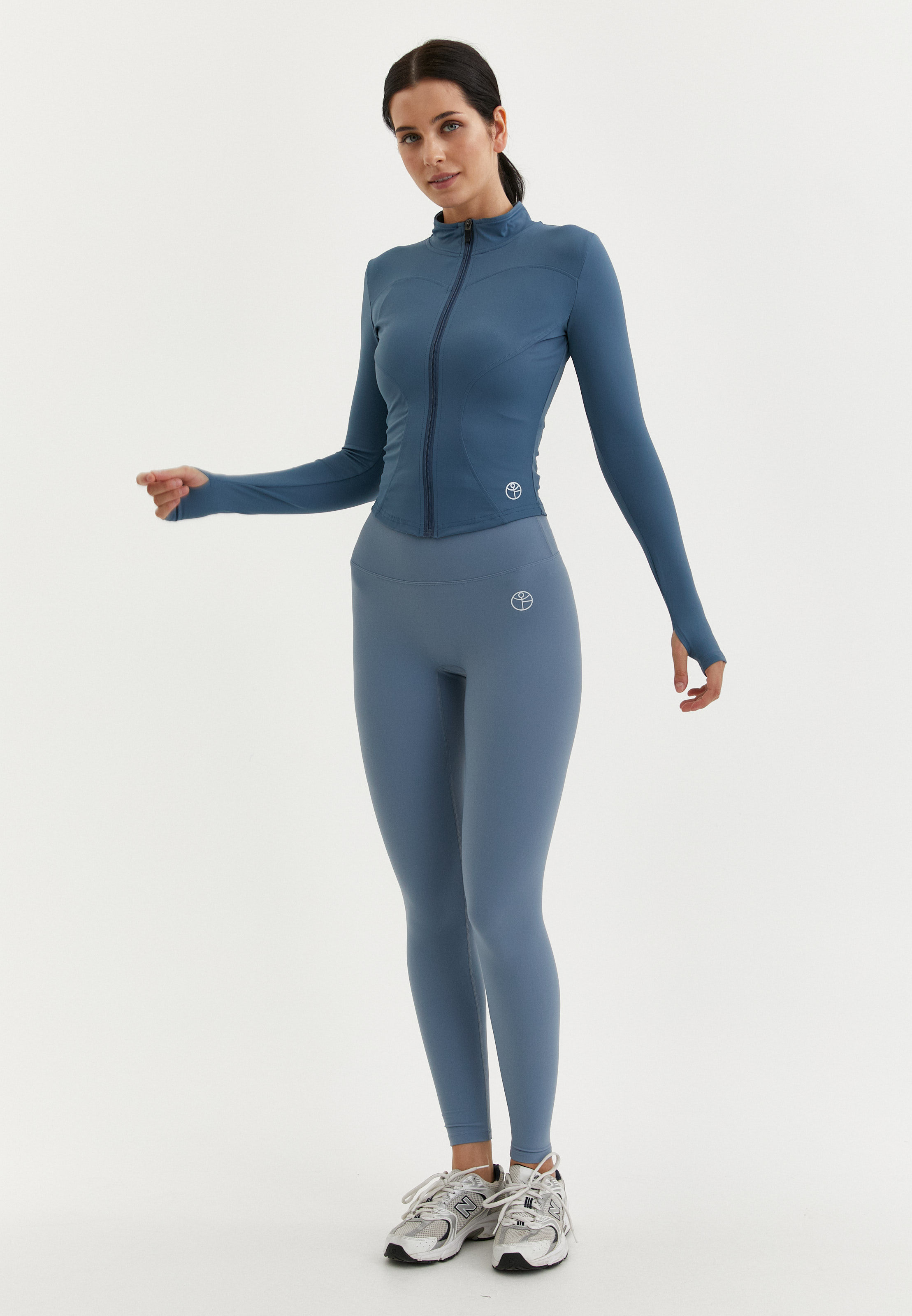 Кофта на молнии ACTIVE темно-синяя