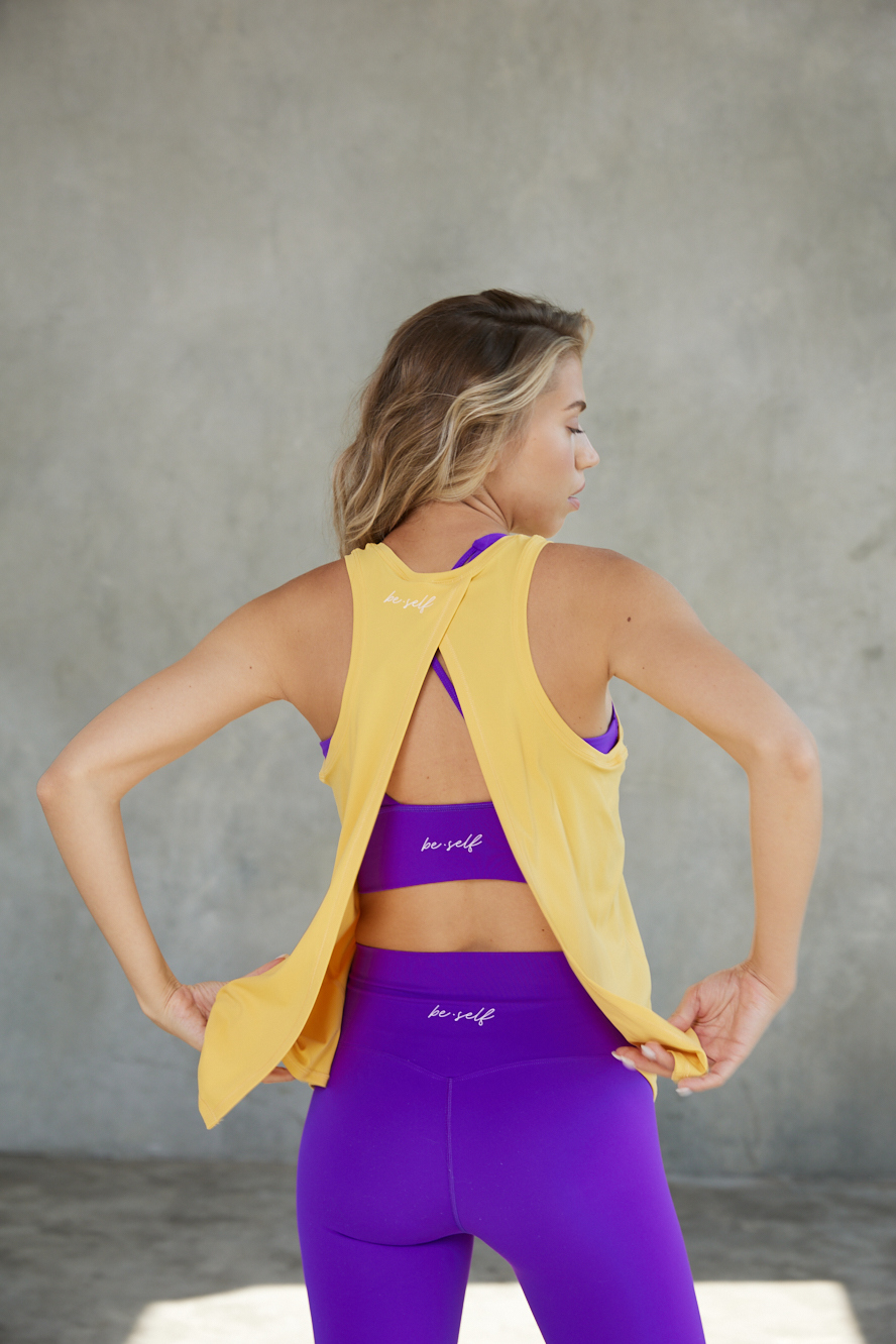 Майка ACTIVE ярко-желтая