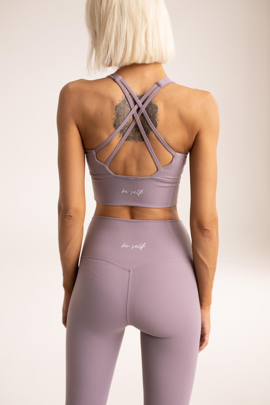 Топ-бра удлиненный MOTION бледно-сиреневый