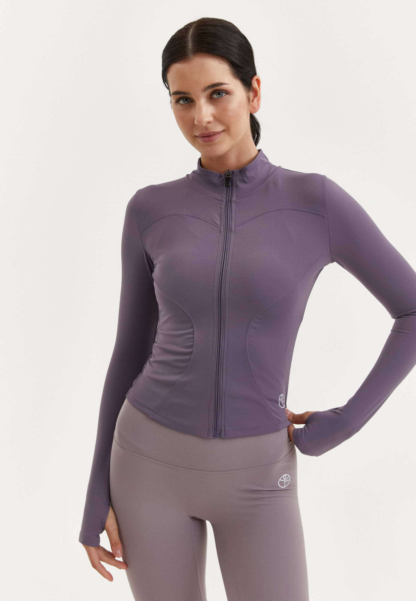 Кофта на молнии ACTIVE темно-сливовая