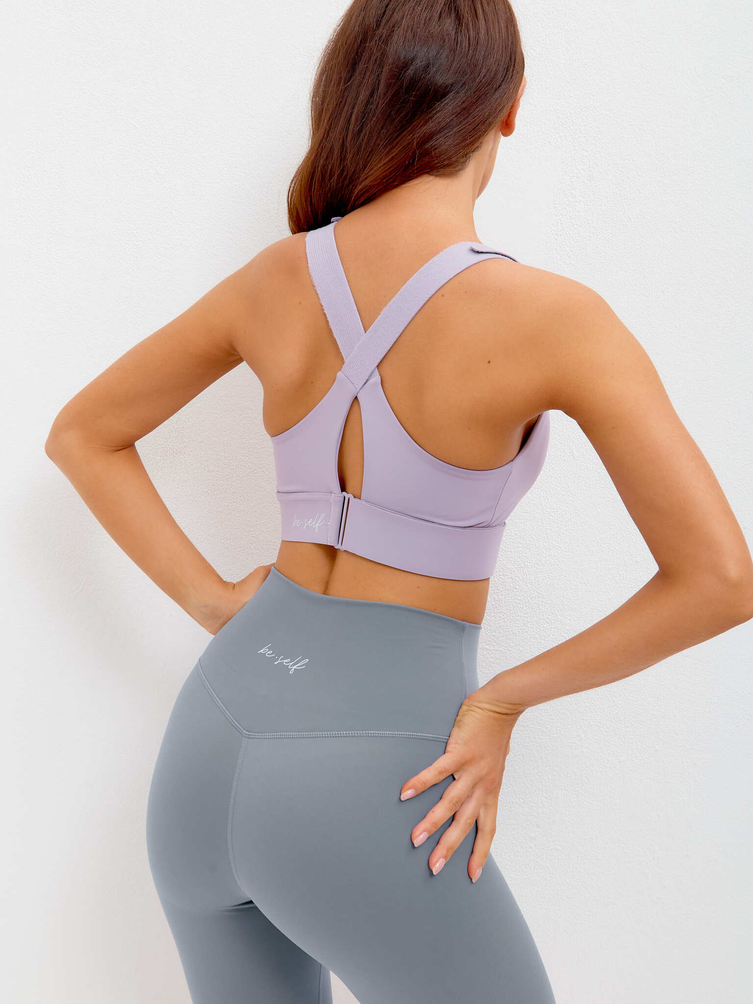 Топ-бра на липучках ACTIVE лавандовый