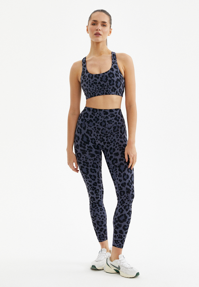 Топ-бра FAUNA серый леопард 