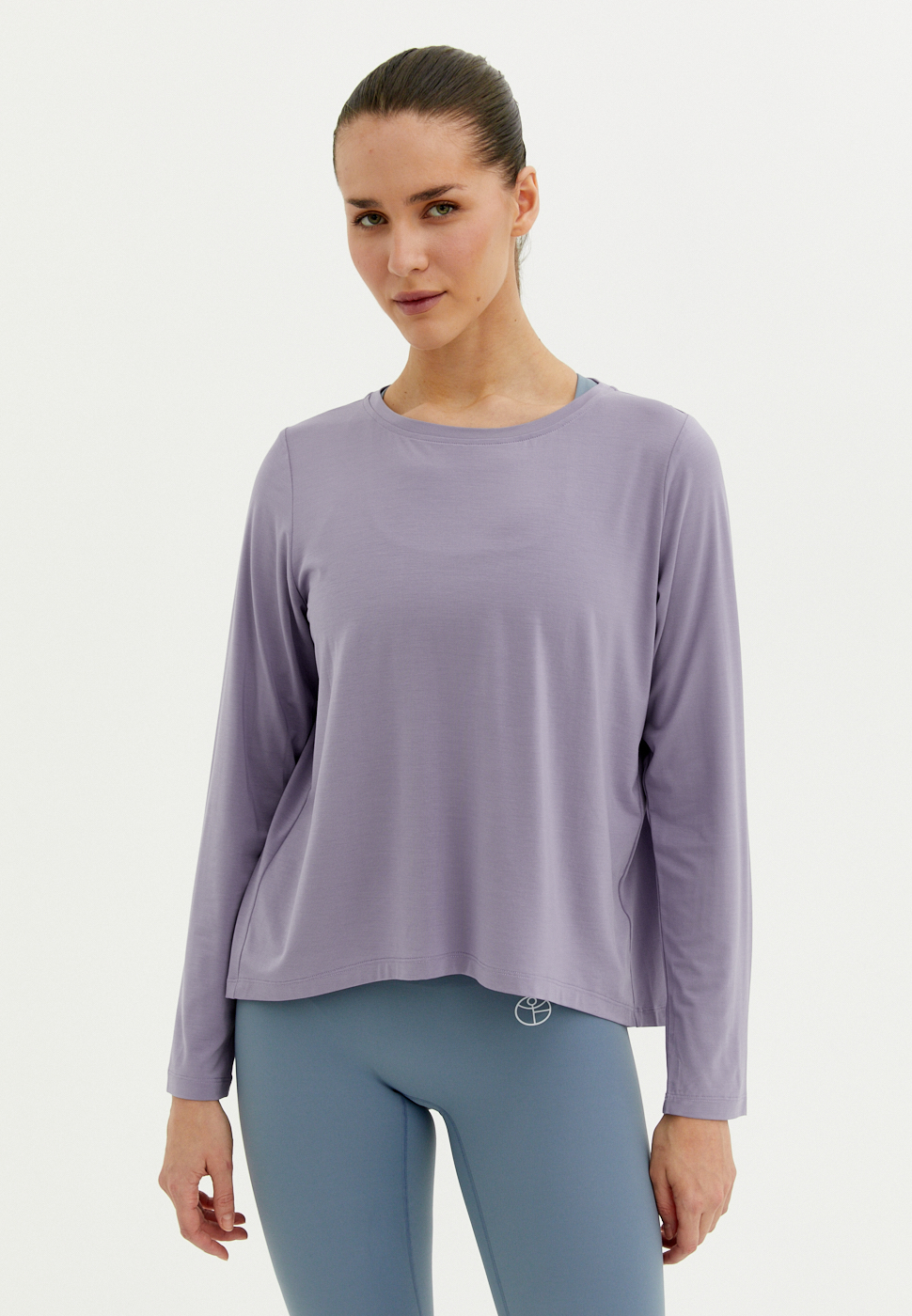 Лонгслив MODAL пыльно-фиолетовый