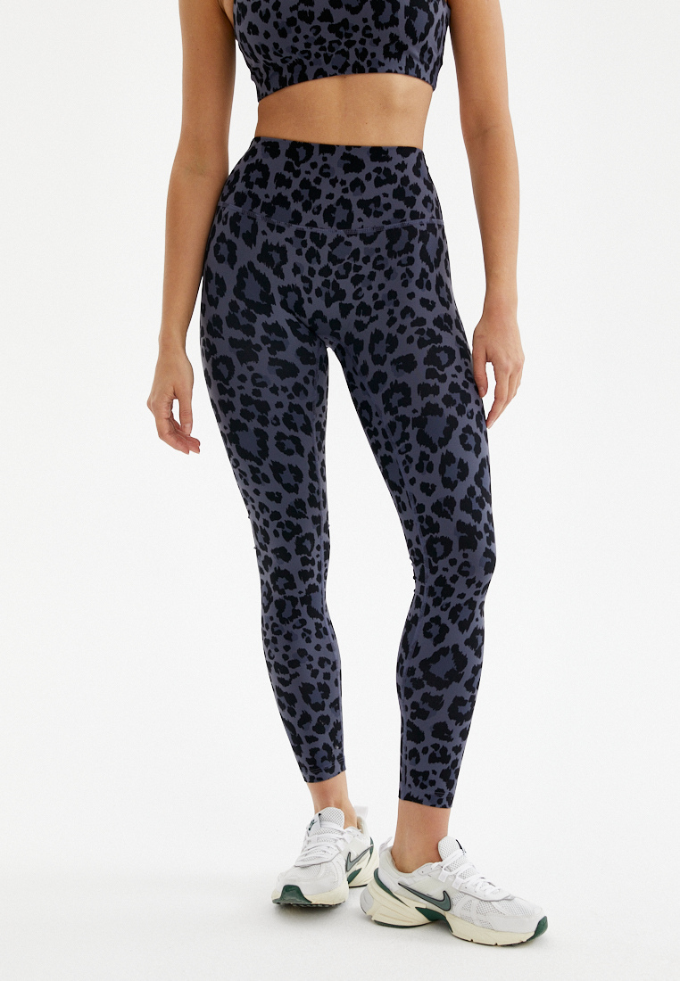 Лосины FAUNA серый леопард