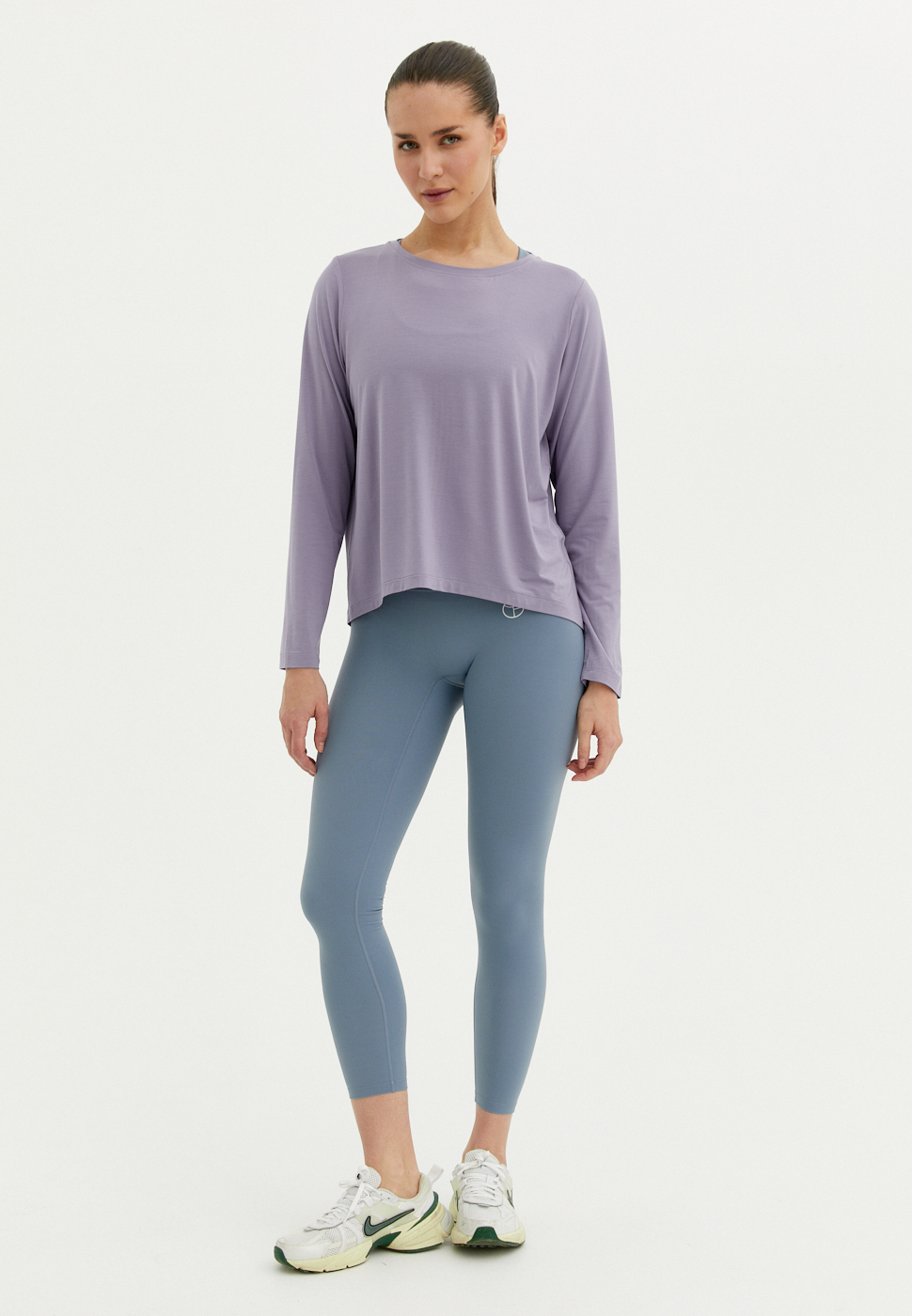 Лонгслив MODAL пыльно-фиолетовый