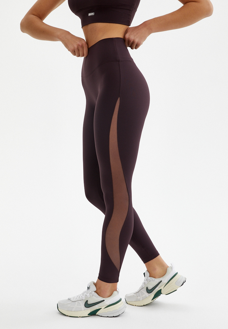 Лосины WAVE темно-сливовые