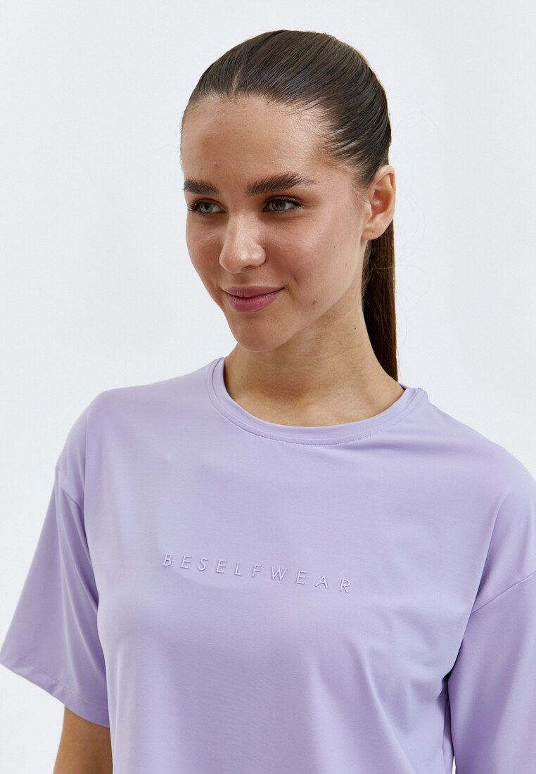Футболка SATIN BASE лавандовая