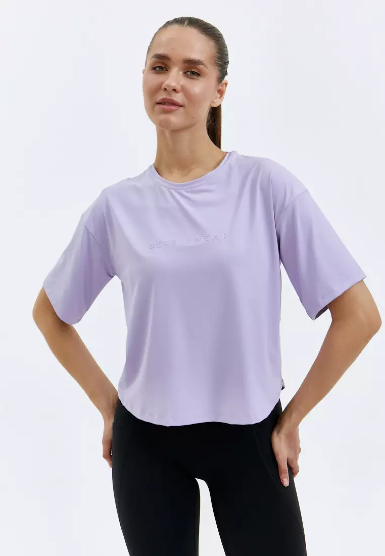 Футболка SATIN BASE лавандовая