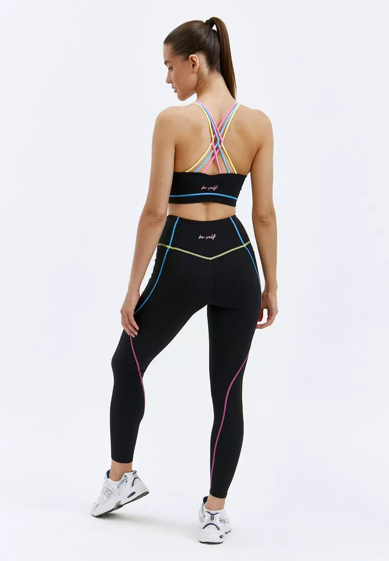 Топ-бра COLORES черный