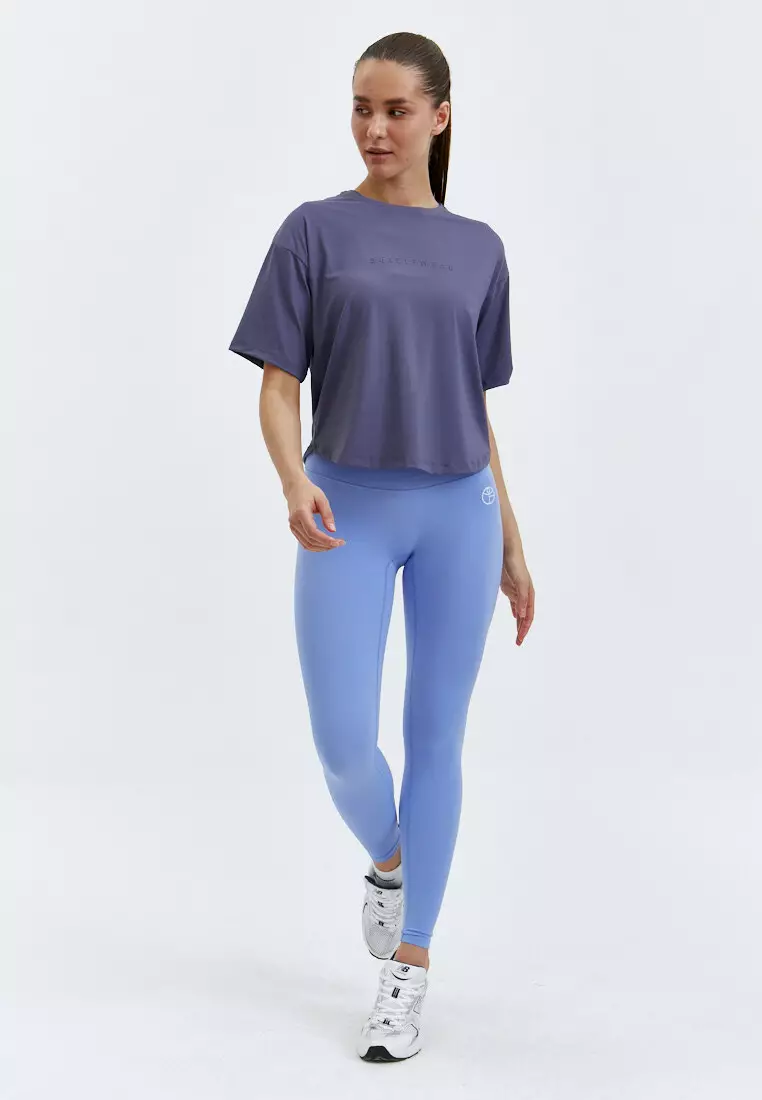 Футболка SATIN BASE серо-фиолетовая