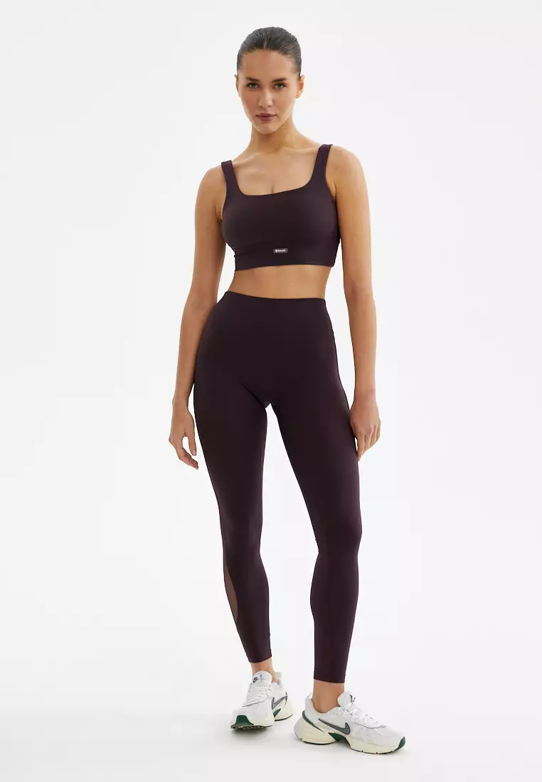 Лосины WAVE темно-сливовые