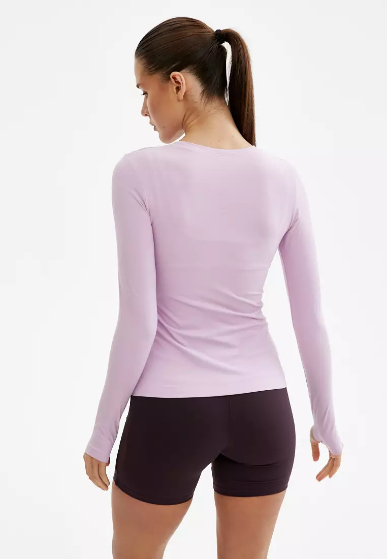 Лонгслив ACTIVE лавандово-розовый