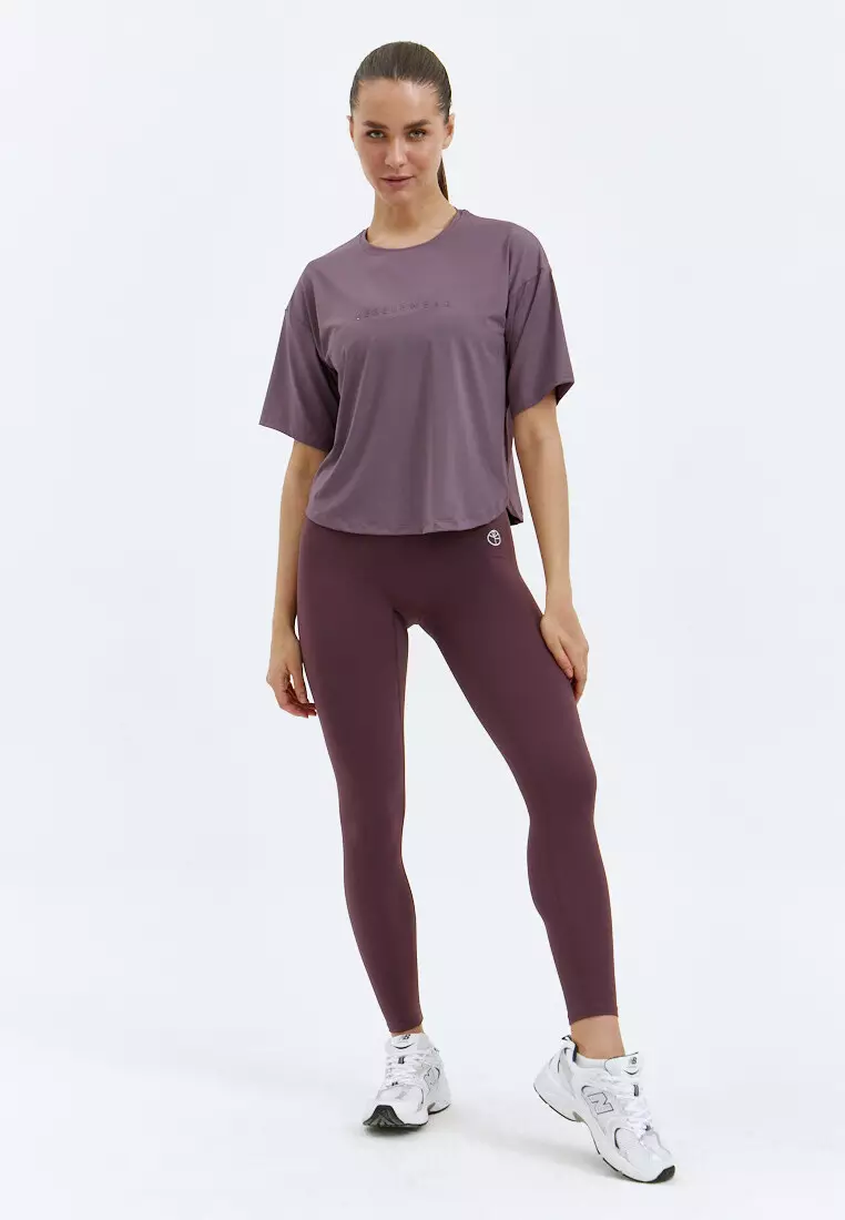 Футболка SATIN BASE сливовая
