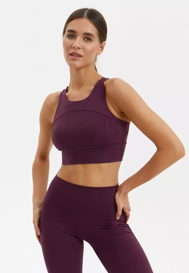 Топ-бра POWER темно-бордовый