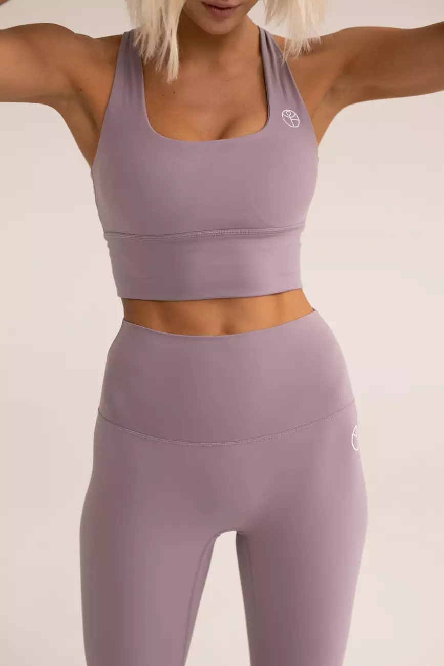 Топ-бра удлиненный MOTION бледно-сиреневый