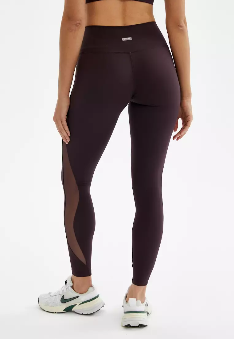 Лосины WAVE темно-сливовые