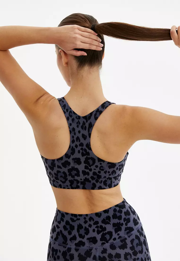 Топ-бра FAUNA серый леопард 