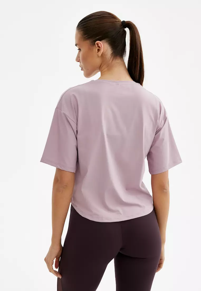 Футболка SATIN BASE бледно-розовая