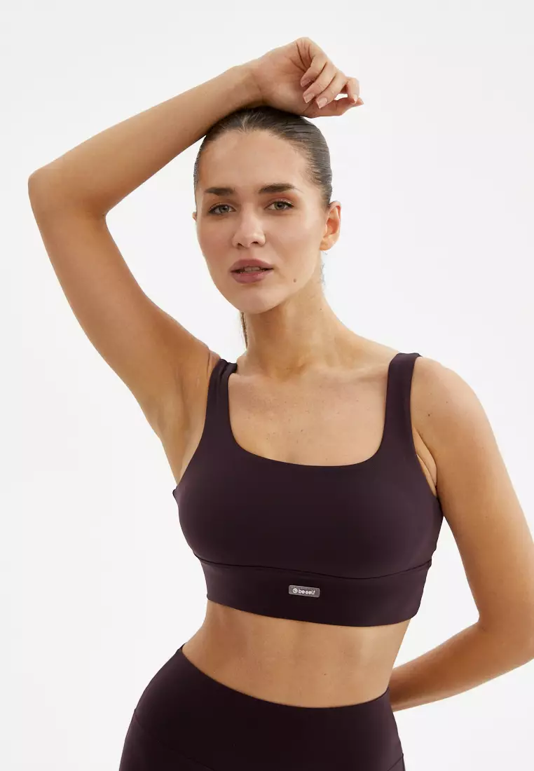 Топ-бра WAVE темно-сливовый