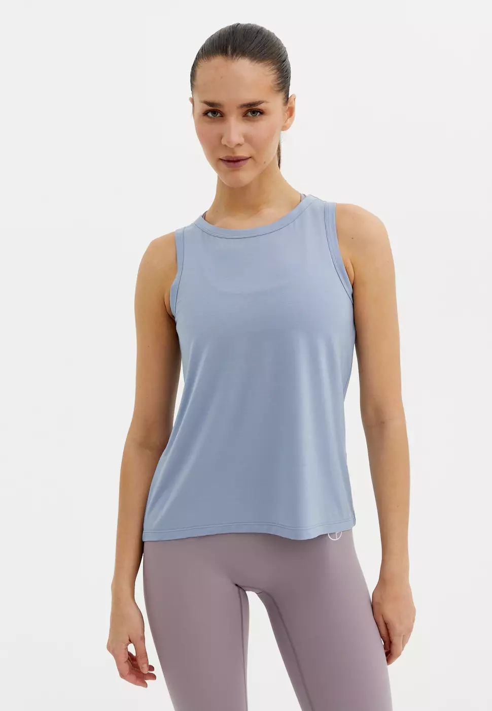 Майка MODAL серо-голубая