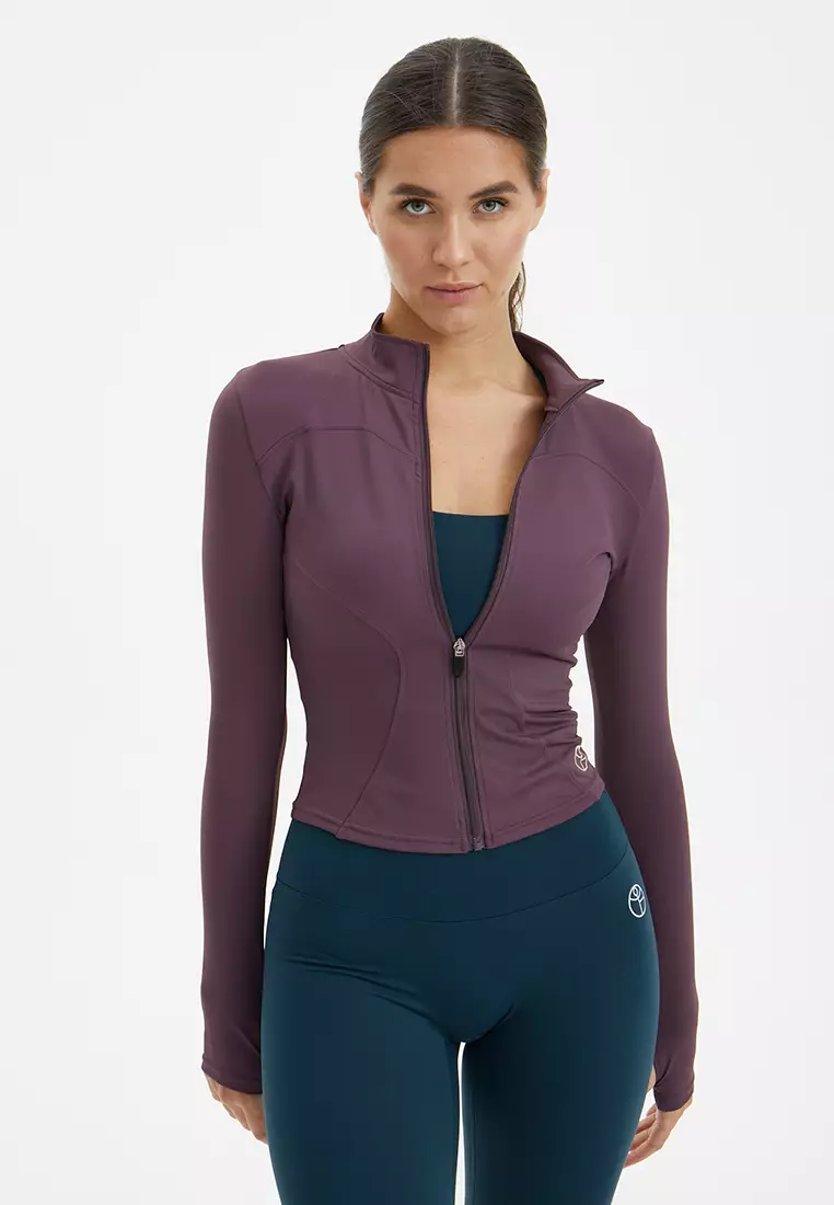 Кофта на молнии ACTIVE сливовая