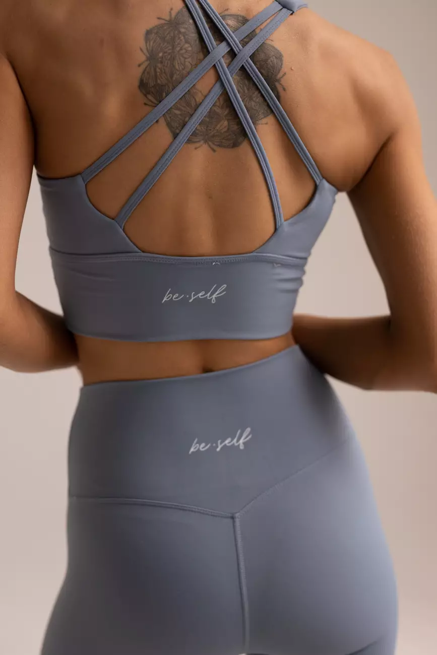 Топ-бра удлиненный MOTION пыльно-голубой