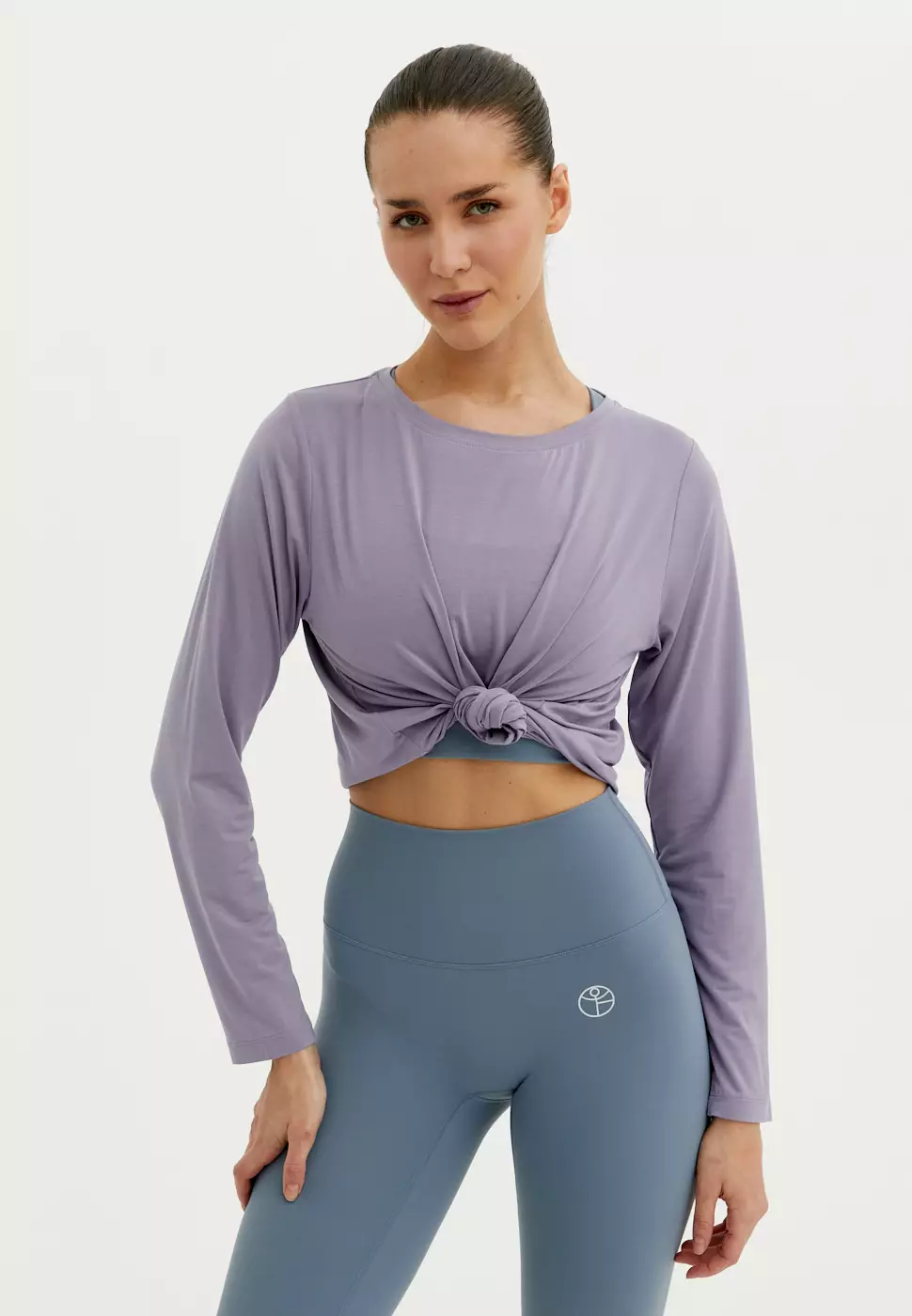 Лонгслив MODAL пыльно-фиолетовый