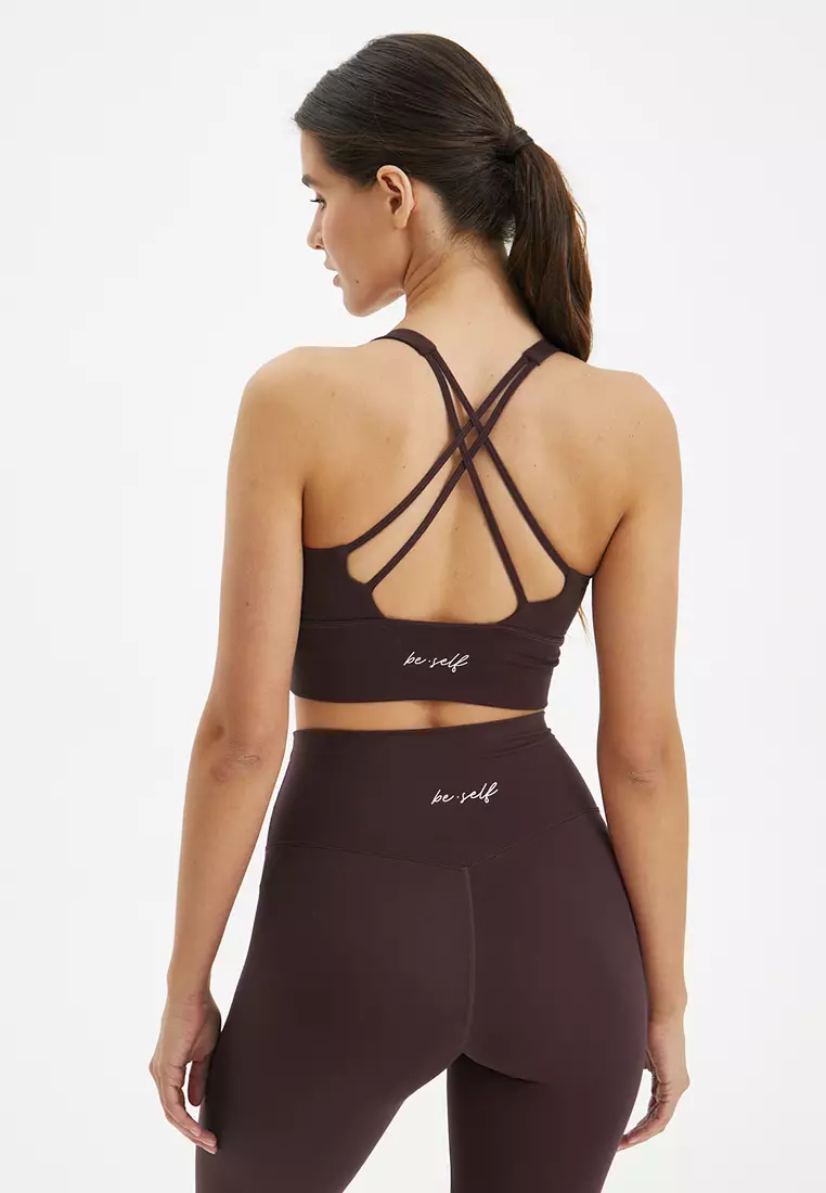 Топ-бра удлиненный MOTION шоколадный