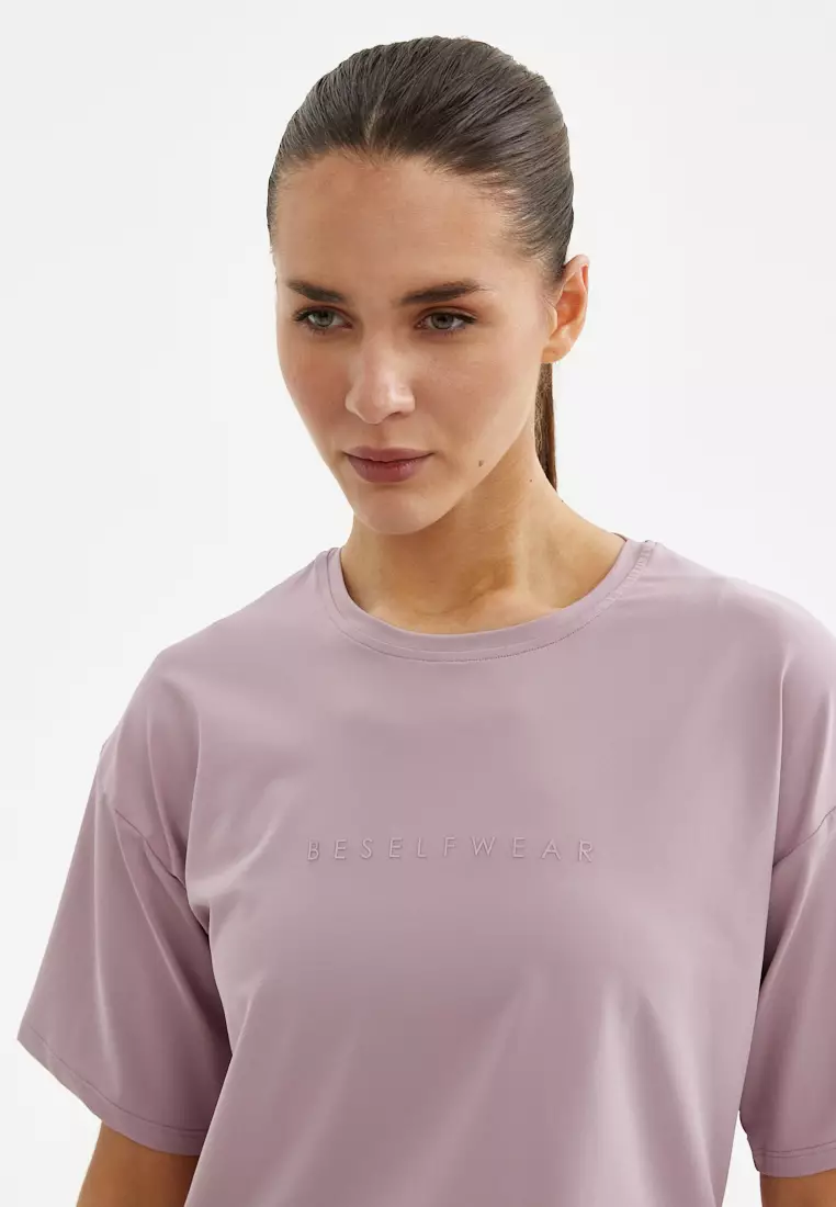 Футболка SATIN BASE бледно-розовая