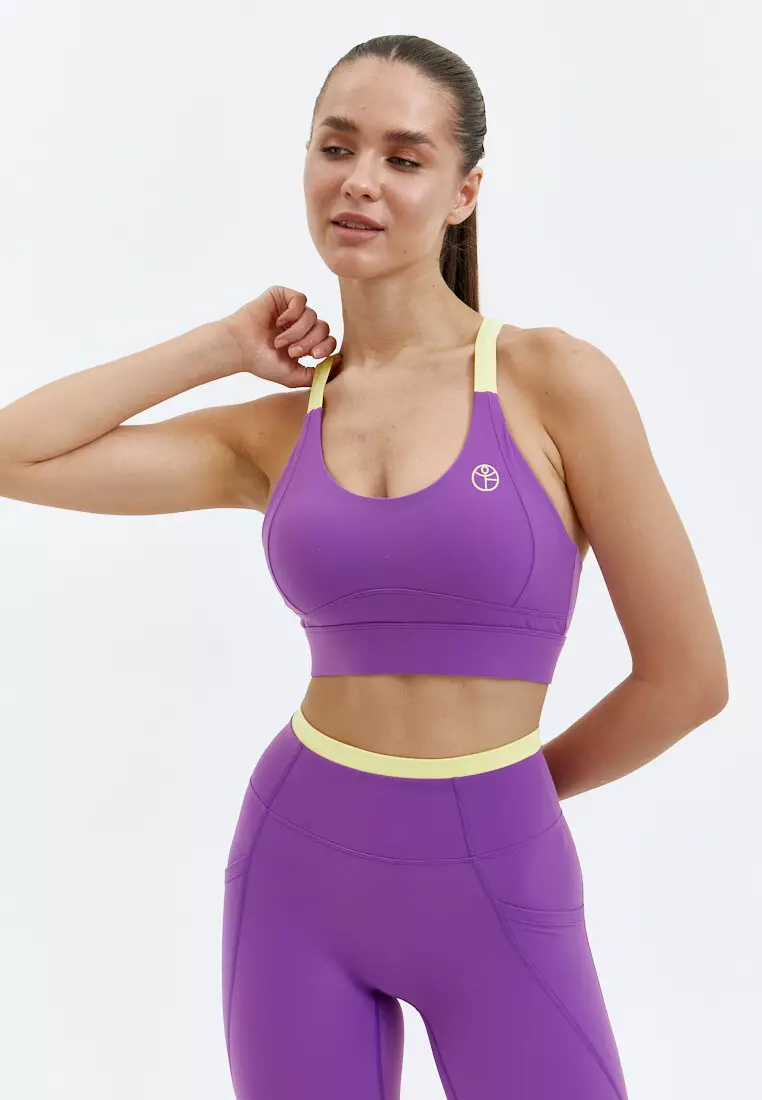 Топ-бра ACCENT с застежкой фиолетовый