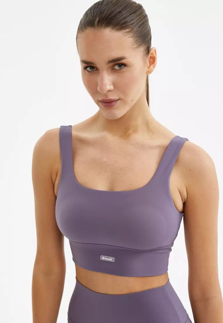 Топ-бра WAVE серо-фиолетовый