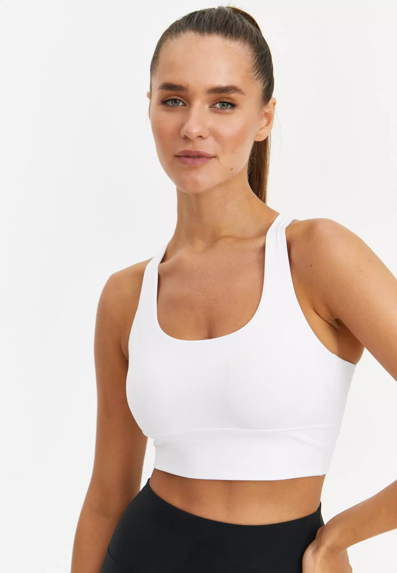 Топ-бра удлиненный MOTION белый